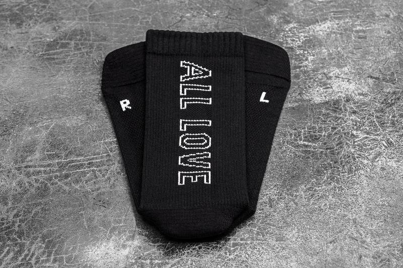 Women's Nobull CREW (ALL LOVE) Socks Black | SG F3265D
